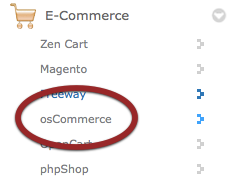 osCommerce-in-Softaculous