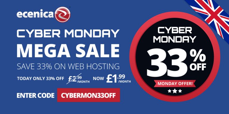 Cyber Monday Save 33% off Web Hosting. Today only.