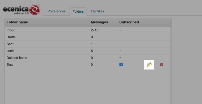 Ecenica Webmail - Rename a Mail Folder 4 ecenica webmail rename folder