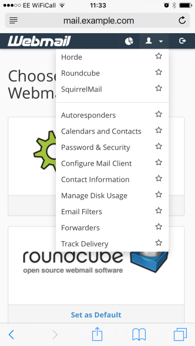 setup email iphone cpanel configure mail client