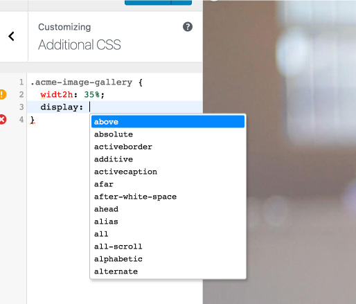 WordPress 4.9 Available Now 8 WordPress 4.9 syntax highlighting and code suggestion