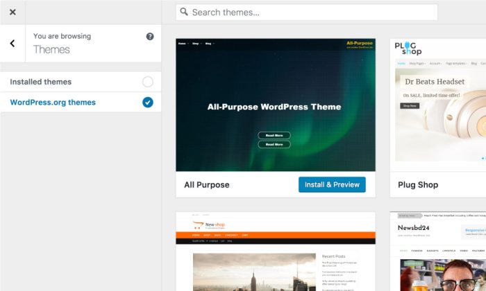 WordPress 4.9 Available Now 6 WordPress 4.9 Theme Change in Customizer