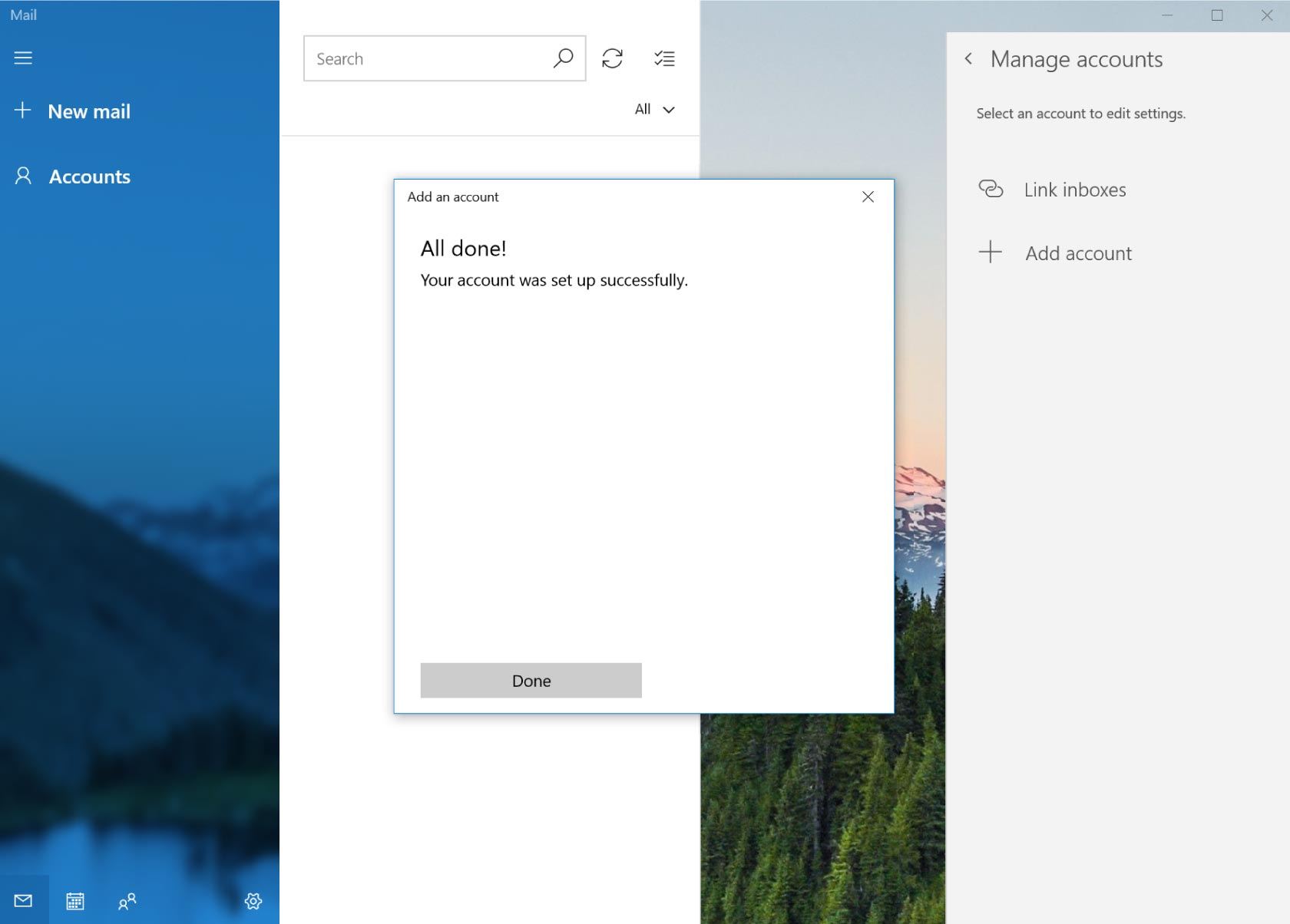 How-to setup Windows 11 and Windows 10 Mail App 9 Finised Email Setup Windows 11 and Windows 10 Mail App