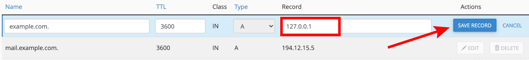 How-to Edit DNS Host A Records in cPanel 8 Enter the new IP address for your DNS a record in cPanel