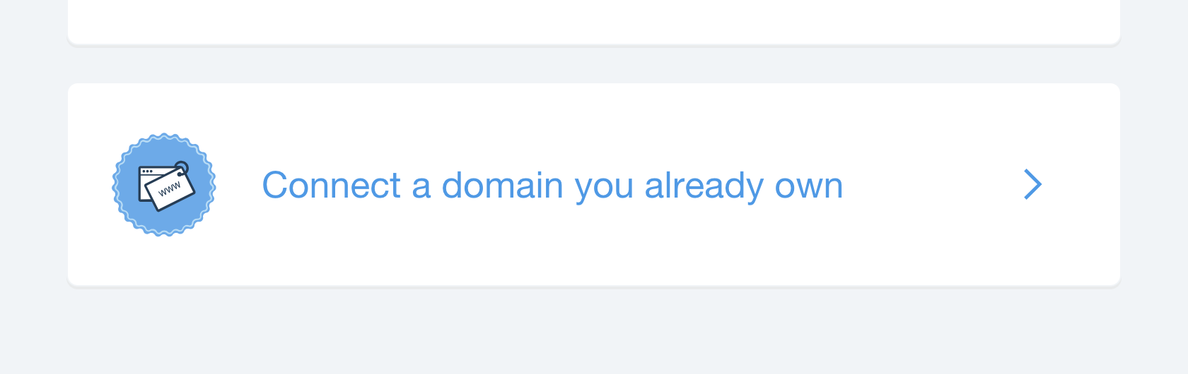 Connecting a Domain to Wix Using Pointing 5 Connect Ecenica Domain to Wix - Select domain you already own