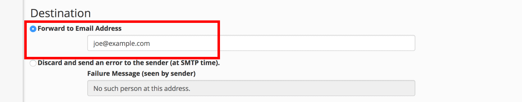 How-to Setup Email Forwarding in cPanel 7 Enter destination to forward your email to
