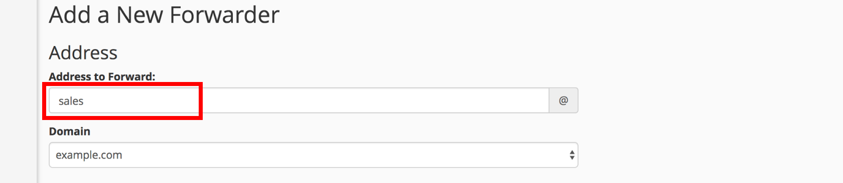How-to Setup Email Forwarding in cPanel 6 Enter email address to forward