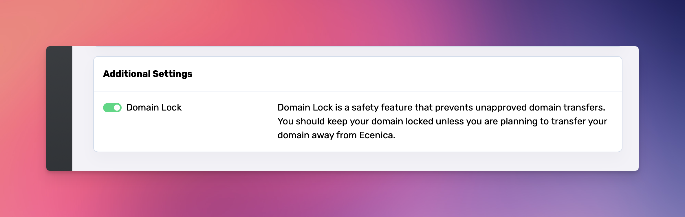 Unlock Domain