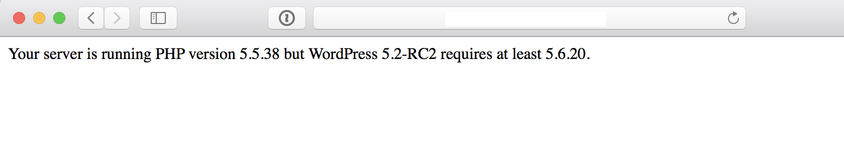 WordPress Minimum PHP Version