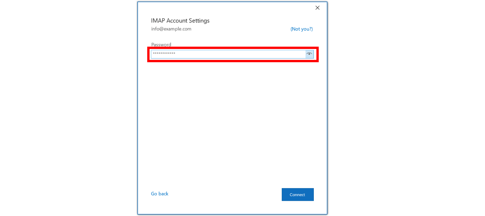 Email password Outlook