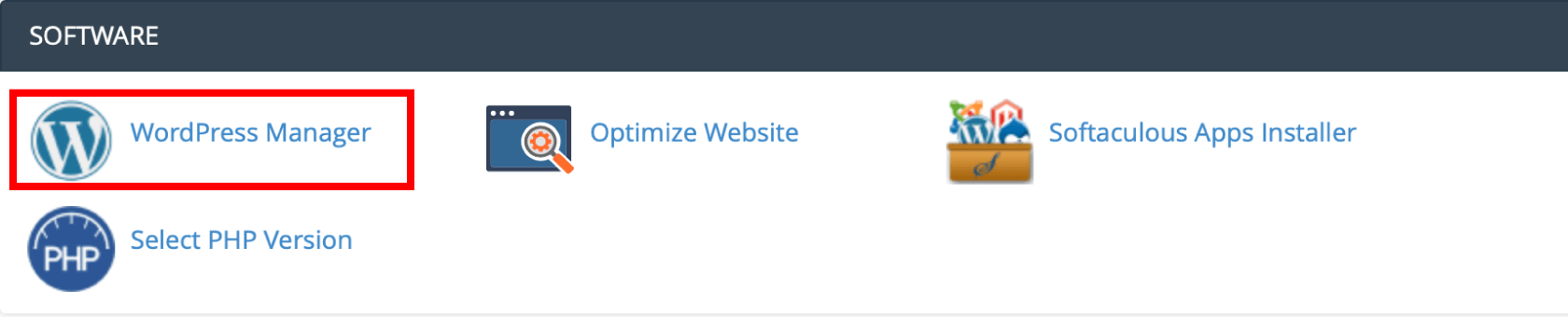 How can I install WordPress Multisite on my hosting? 4 WordPress Manager button in cPanel