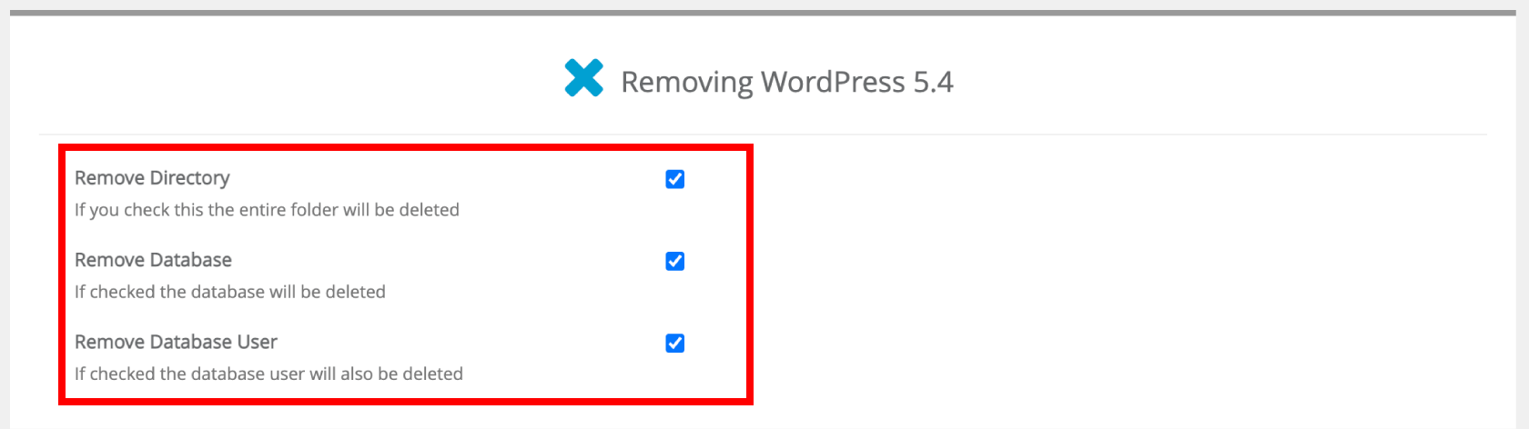 app installer remove options