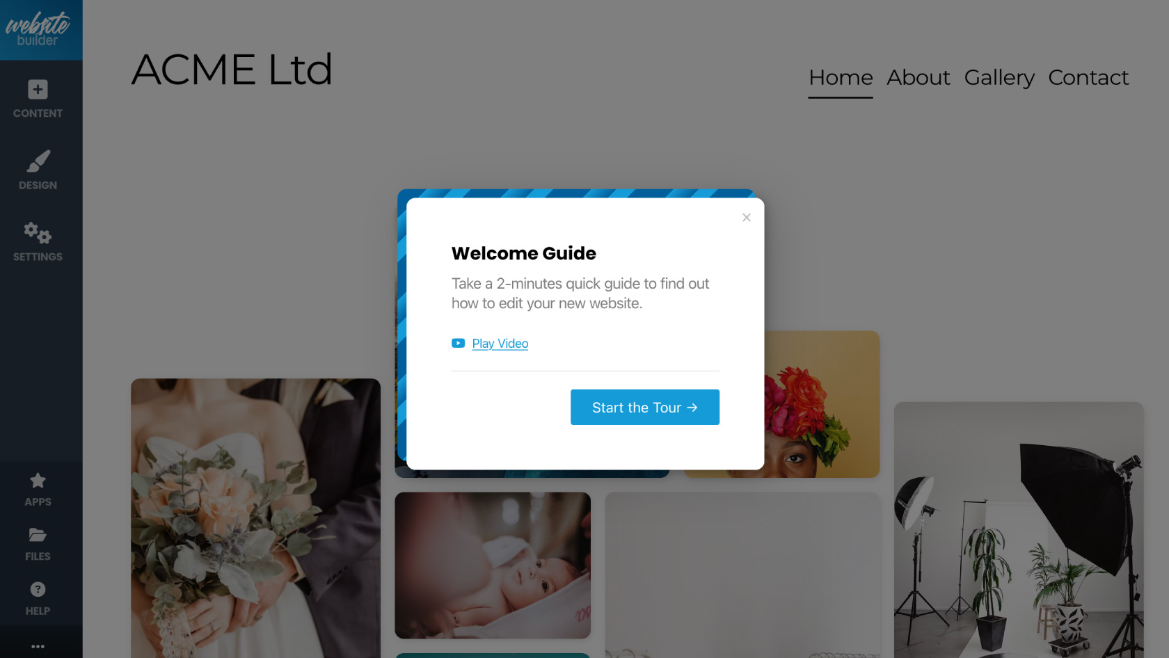 Getting Started with Kopage 7 Kopage view Welcome Guide video to learn how to edit your website