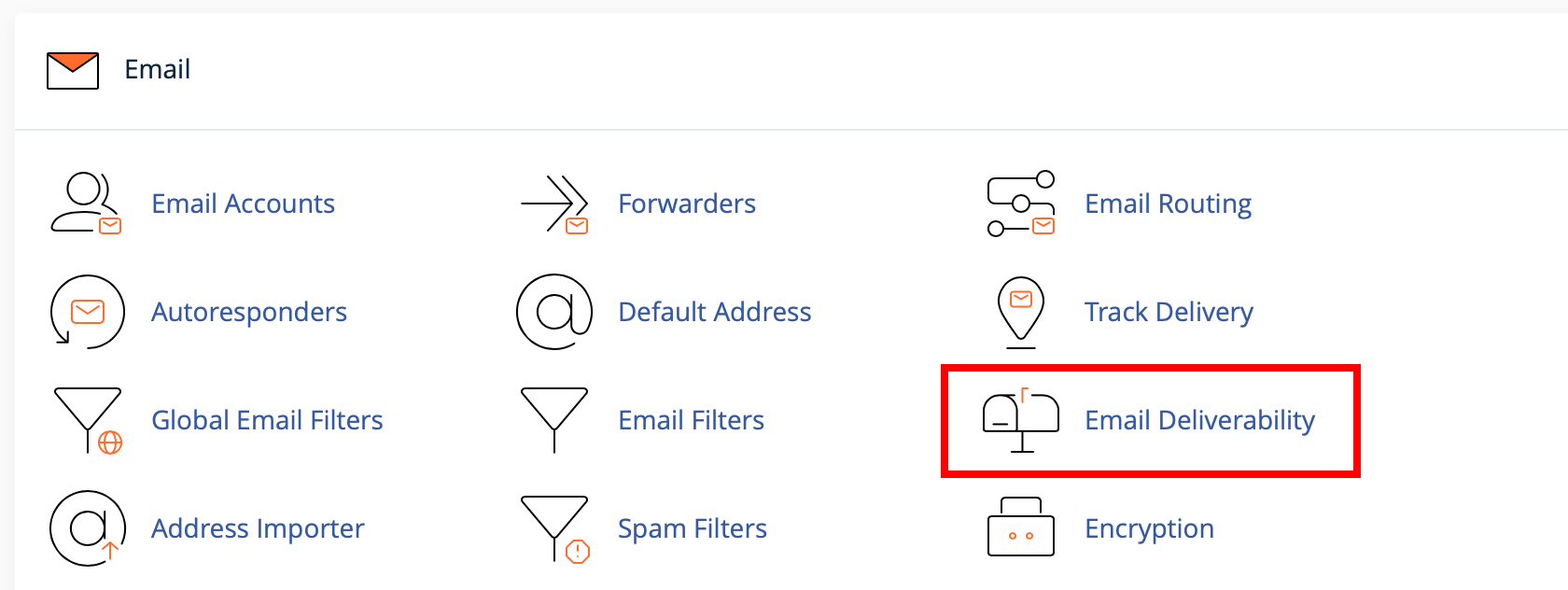 How-to view your DKIM public and private keys 4 Email Deliverability button in cPanel
