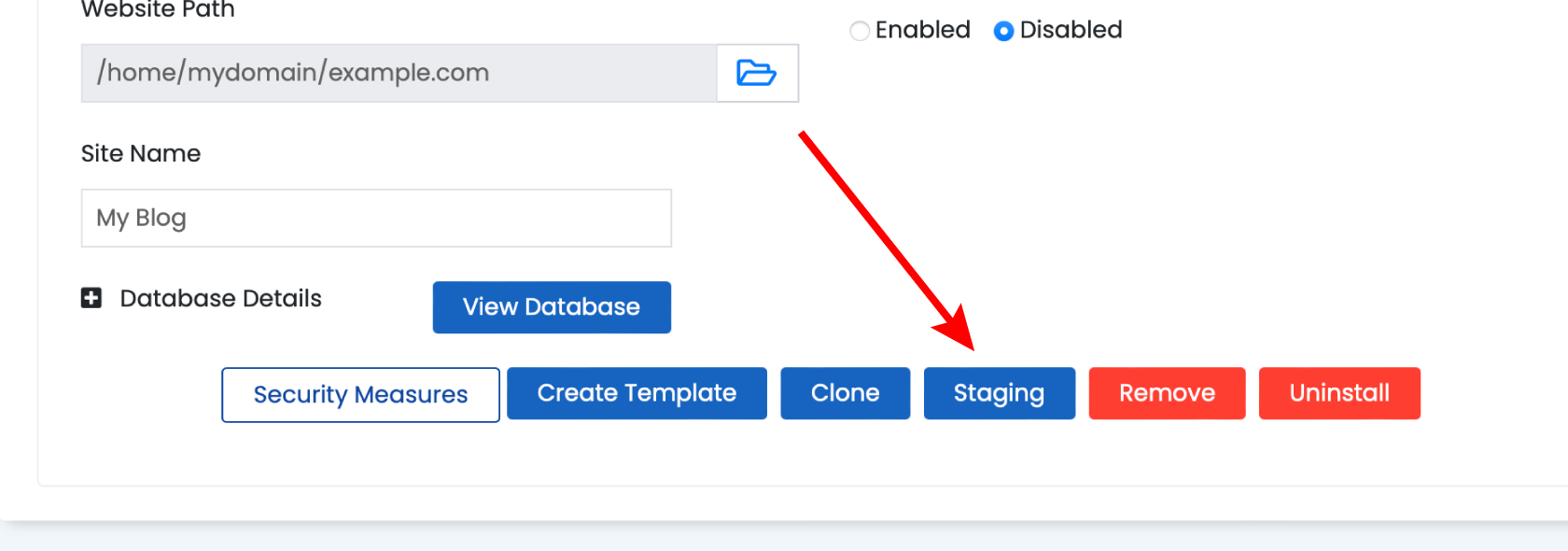 How to Create a Staging WordPress Site 9 WordPress Manager Staging Button