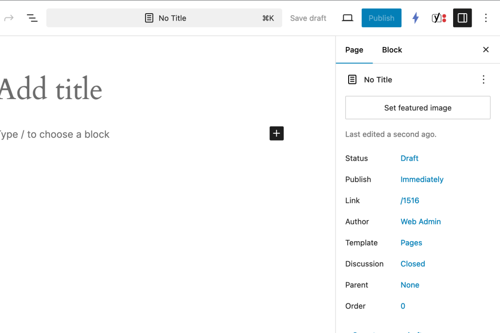 WordPress Admin Featured Image