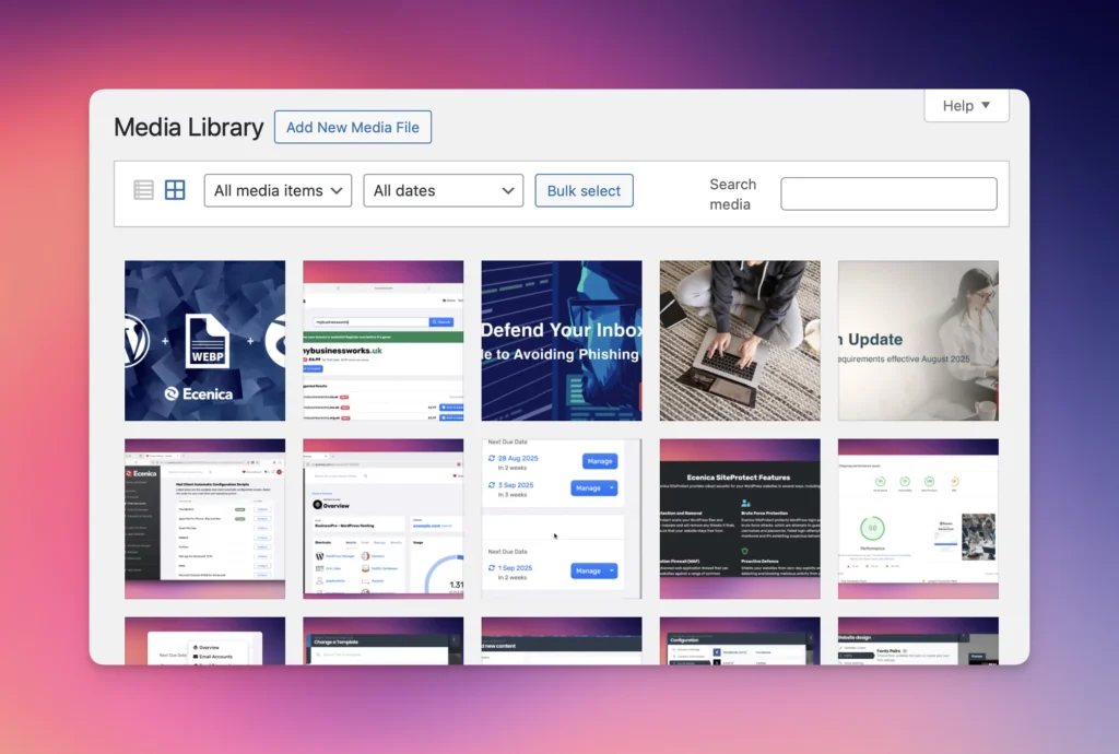 WordPress Media Library