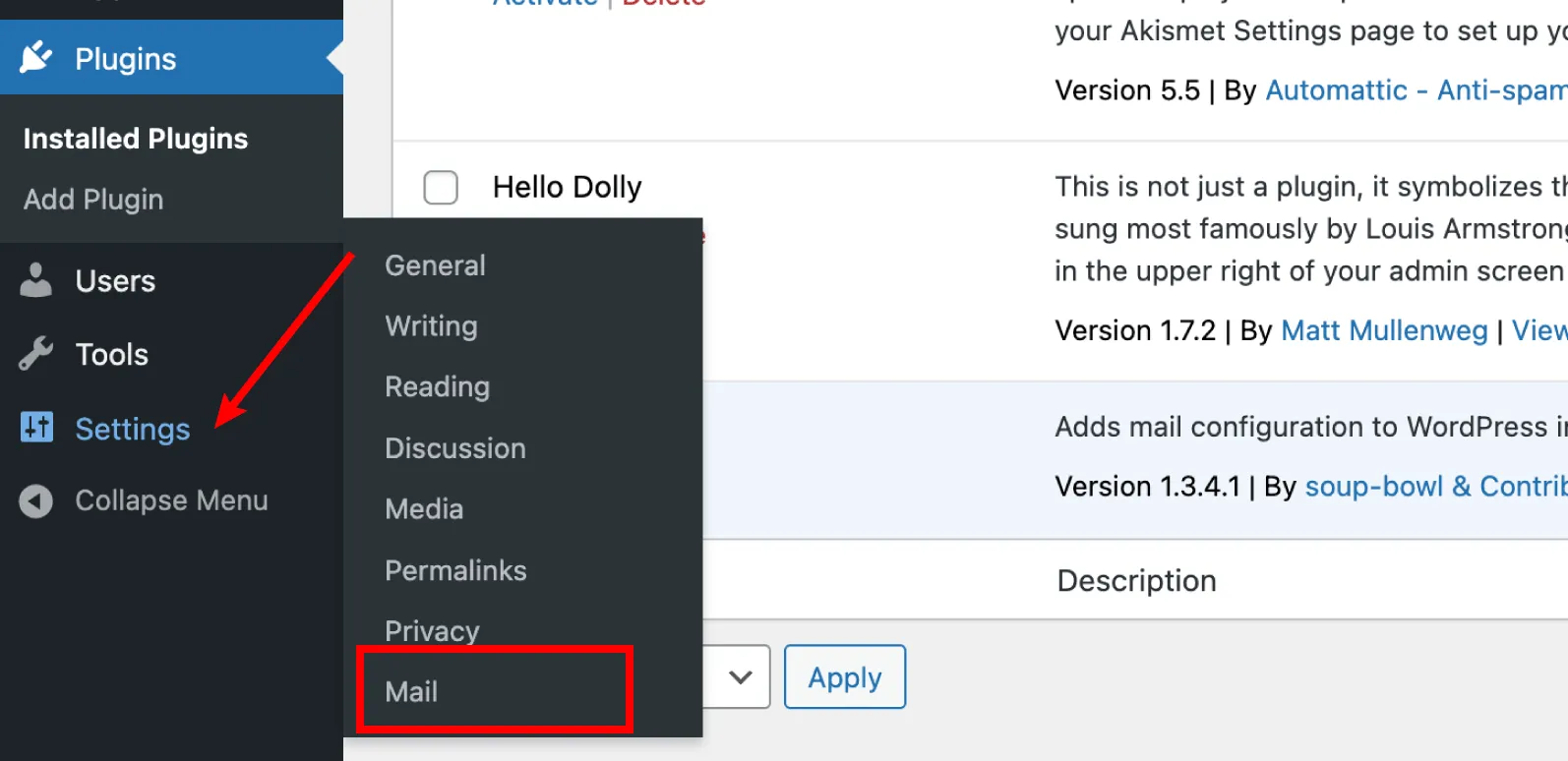 WordPress Simple SMTP configure email host