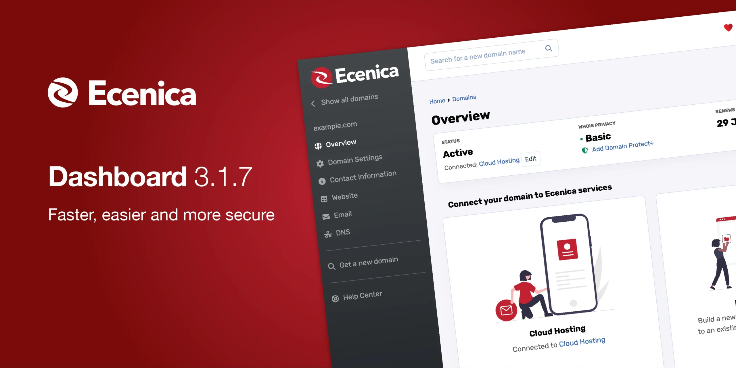 Ecenica Dashboard - Faster, easier and more secure.