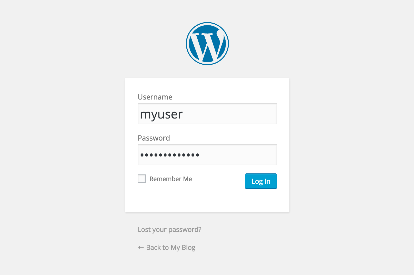how to log into your WordPress dashboard username password