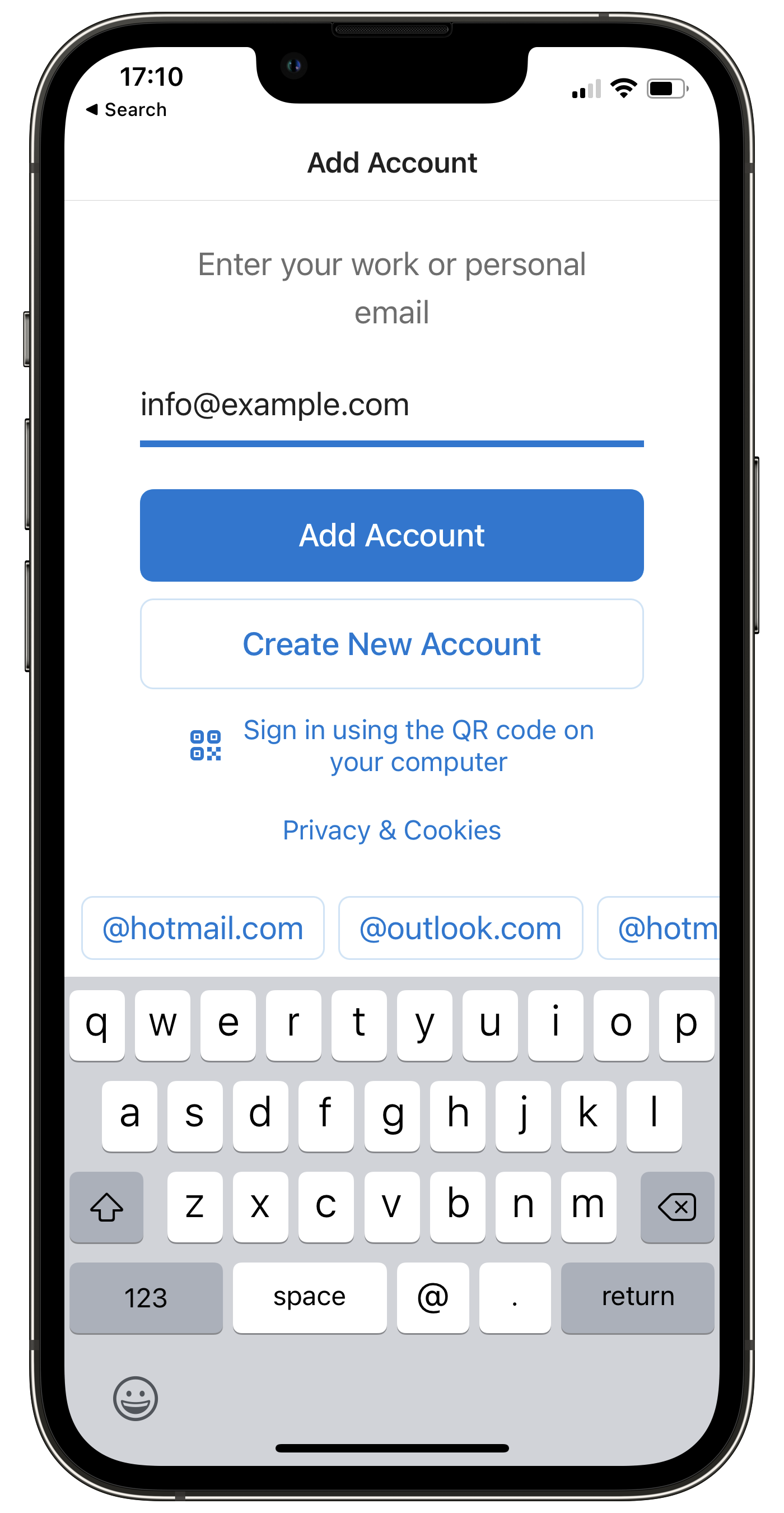 Set up Ecenica Email in Outlook for iOS mobile app Ecenica
